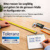Toleranz-Bodenschutz Bürostuhlunterlage Bodenschutzmatte transparent nach Maß 2mm Dicke