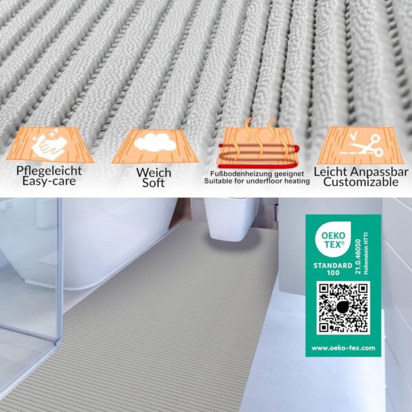 Weichschaummatte Meterware Badematte nach Maß 13 Farben