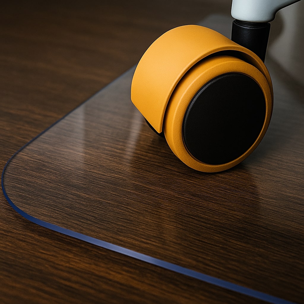 Bürostuhlunterlage Bodenschutzmatte nach Maß Uni Volltondruck