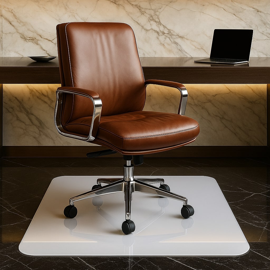 Bürostuhlunterlage Bodenschutzmatte transparent nach Maß (Kopie)