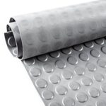 Noppenmatte Gummimatte Meterware TPE Gummiläufer Gummi Bodenbelag Noppen 3mm Grau Breite 140cm
