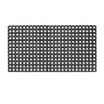 Ringgummimatte Gummimatte Wabenmatte Fußabtreter Schmutzfangmatte 50x100cm Schwarz