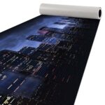 Küchenläufer Küchenteppich Läufer Flur Teppichläufer Skyline Blau 50cm Breit