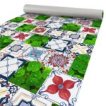 Küchenläufer Küchenteppich Läufer Flur Teppichläufer Fliesengarten Mehrfarbig 80cm Breit