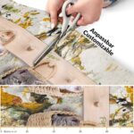 Läufer Küchen Teppich abwischbar Textil + PVC rutschfest Katzen Körbe Mehrfarbig 50cm Breit