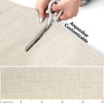 Outdoorteppich Teppichläufer Küchenläufer Rattan Tatami Flecht Gelb |  50cm Breit