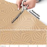 Teppichläufer Küchenteppich Flurläufer Küchenläufer Velours rutschfest waschbar Beige 50cm Breit