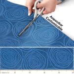 Teppichläufer Flurläufer Küchenläufer Velours waschbar rutschfest Sisi Essence Blau 50cm Breit