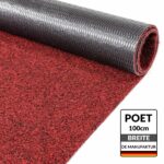 Schmutzfangteppich Rot Sauberlaufmatte Schmutzfangmatte Flur Teppich Teppichläufer Läufer Flur POET Breite 100cm