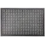 Ringgummimatte mit Gummirand Schmutzfangmatte Gummimatte Wabenmatte 60x90cm Schwarz