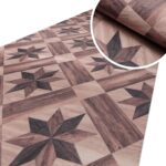 Küchenläufer Küchenteppich Läufer Flur Teppichläufer Parket Stern Karo