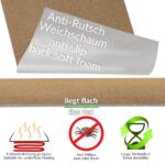 Küchenläufer Küchenteppich Läufer Flur Teppichläufer Uni Braun Breite 67cm in Meter