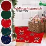 Weihnachtsfußmatte Weihnachtsteppich Fußmatte Schmutzfangmatte Flurläufer - 5 Designs