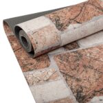 Küchenläufer Teppich Läufer  Flurteppich waschbar rutschfest Steine Breite 65cm