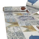 Küchenläufer waschbar Textil + PVC Küchenteppich rutschfest Sprinty Chicco Doro Mehrfarbig 50cm Breit