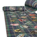 Küchenläufer waschbar Textil + PVC Küchenteppich rutschfest Sprinty Pesca Mehrfarbig 50cm Breit