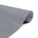 Antirutschmatte Bodenmatte selbsthaftend Teppich Bodenbelag in Meterware Grau Nemesis