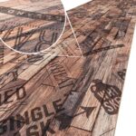 Küchenläufer Küchenteppich Läufer Flur Teppichläufer rutschfest Whisky Braun