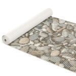 Weichschaummatte Bad Weichschaum Badematte Steine Kieselsteine Grau Breite 65cm Meterware