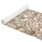 Weichschaummatte Bad Weichschaum Badematte Steine Bunt Kieselsteine Breite 65cm Meterware
