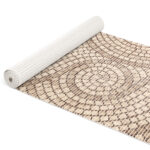 Weichschaummatte Bad Weichschaum Badematte Mosaiksteine Beige Breite 65cm Meterware