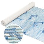 Weichschaummatte Badematte Delfine Maritim Blau Breite 80cm Meterware