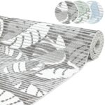 Weichschaummatte Bad Weichschaum Badematte Palmen 3 Farben Blau Grün Grau 65cm Breite Meterware