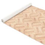 Weichschaummatte Badematte Weichschaum Bad Parkettholz Dunkelbeige Breite 130cm Meterware