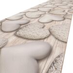 Küchenläufer PVC rutschfest abwaschbar Home Sweet Home Beige 50cm Breit