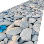 Küchenteppich Küchenläufer Kieseloptik rutschfest abwaschbar | 50cm Breit