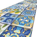 Küchenläufer Küchenteppich Zitrone Lemon Holz Beige rutschfest abwaschbar | 50cm Breit