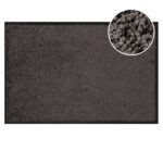 Fußmatte Schmutzfangmatte QUEEN Sauberlaufmatte Schmutzmatte mit Gummirand für innen & außen 5 Größen Anthrazit