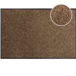 Fußmatte Schmutzfangmatte AMIGO Sauberlaufmatte Schmutzmatte mit Gummirand 8 Größen für innen & außen Braun