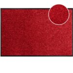 Fußmatte Schmutzfangmatte AMIGO Sauberlaufmatte Schmutzmatte mit Gummirand 8 Größen für innen & außen Rot