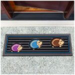 Schmutzfangmatte Fußmatte Türvorleger rutschfest Igel 25x68cm