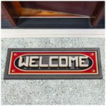 Schmutzfangmatte Fußmatte Türvorleger rutschfest Welcome 25x68cm