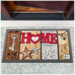 Schmutzfangmatte Fußmatte Türvorleger rutschfest Home Shabby 40x68cm