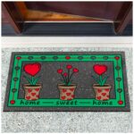 Schmutzfangmatte Fußmatte Türvorleger rutschfest Home Sweet Home 40x68cm