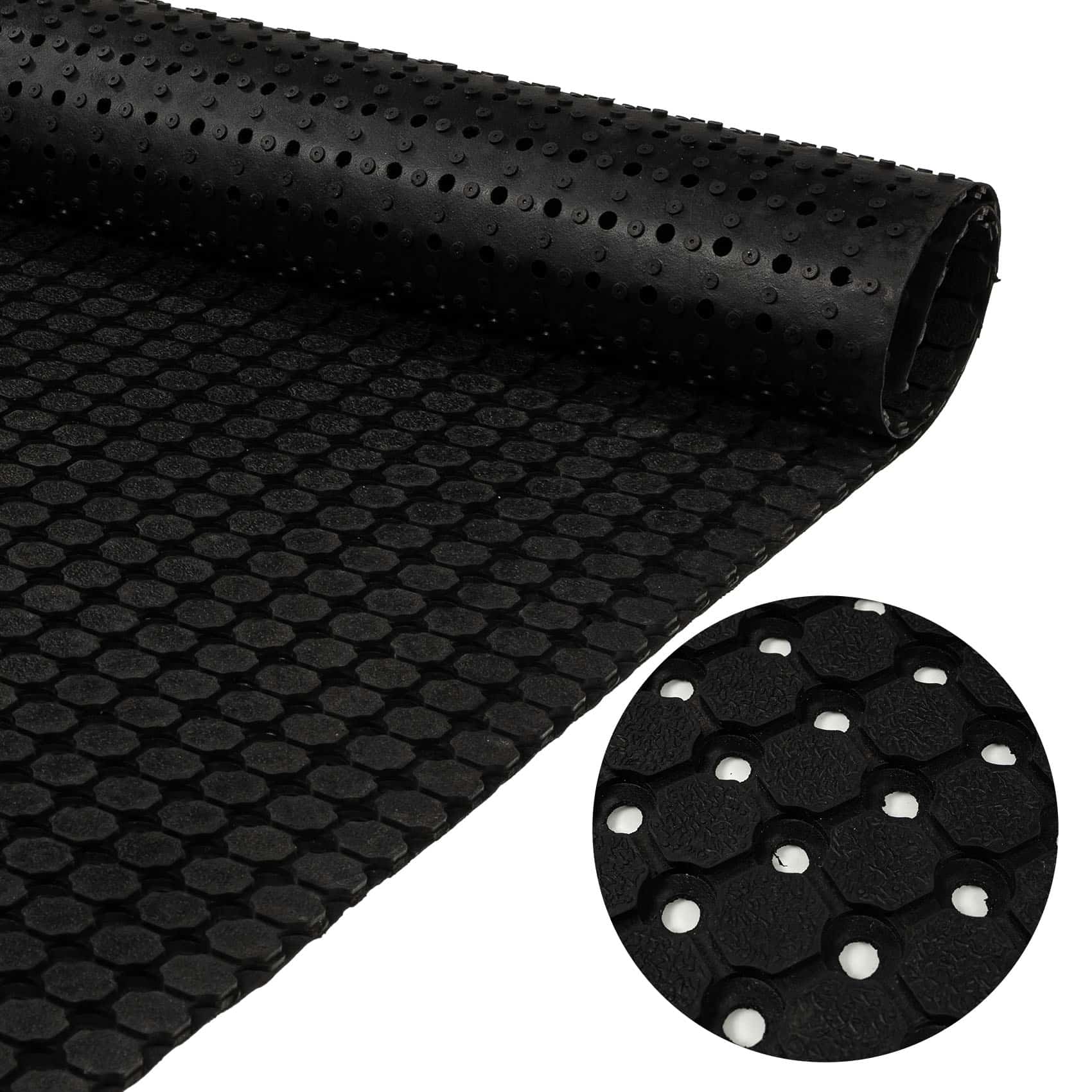 Gummimatte Lochmatte Antirutschmatte Wabenmatte Drainagematte Arbeitsplatzmatte – 100x150cm