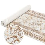 Weichschaummatte Bad Weichschaum Badematte  Breite 65cm Marmor Beige
