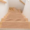 Treppenteppich Stufenmatte Treppenstufen Teppich selbsthaftend Stufenmatte Rechteckig NEMESIS Hellbraun – 50x20cm