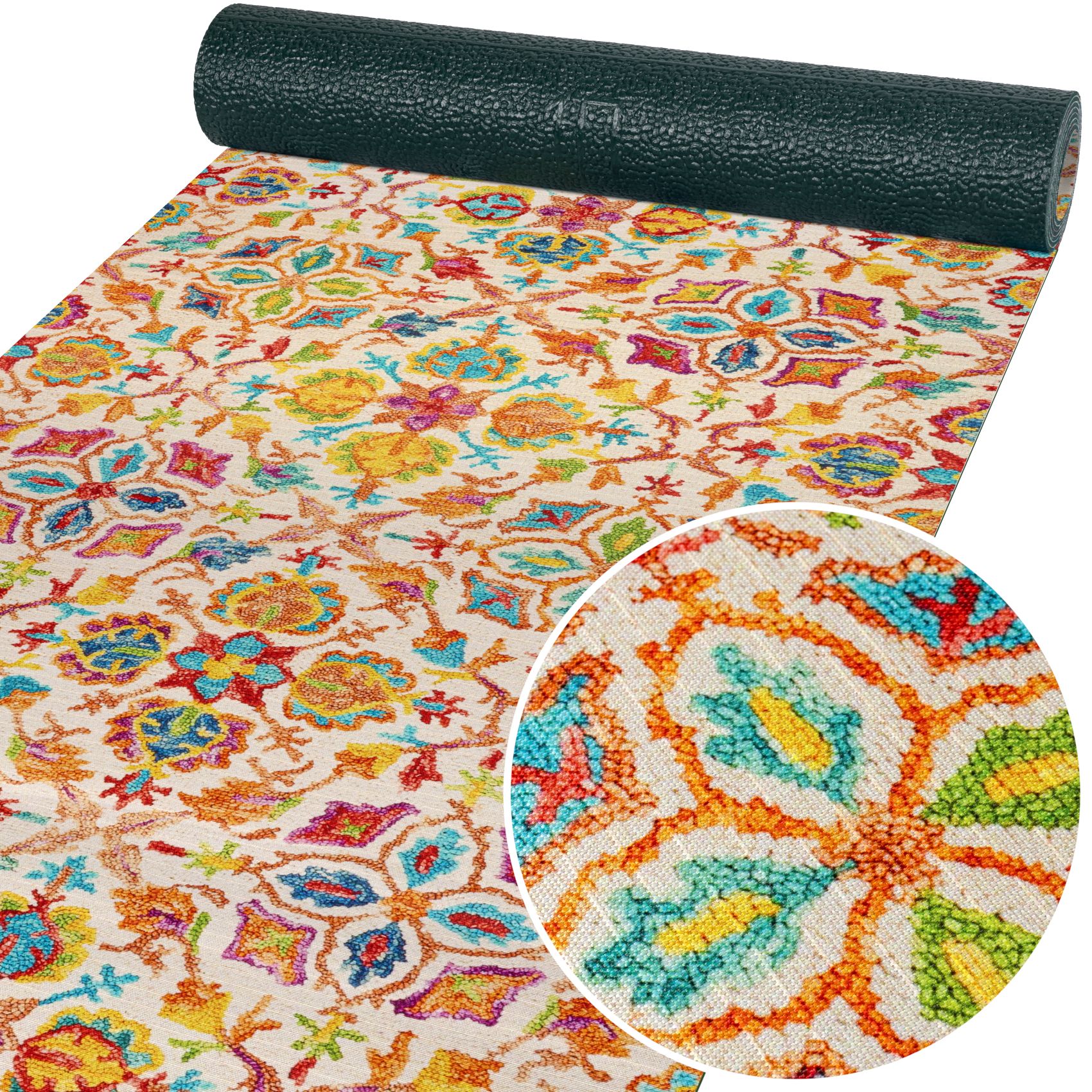 Küchenläufer Küchenteppich Läufer Flur Teppichläufer Sprinty Abbraccio 52cm Breite – 100x52cm