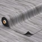 PVC Bodenbelag Vinyl Fußbodenbelag PVC Boden Vinylboden Holz Grau Meterware Breite 140cm