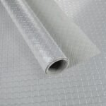 PVC Bodenbelag Dionis 1,5mm Karo Silber 100x80cm