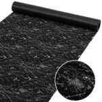 Läufer Flur Teppichläufer Küchenläufer rutschfest Velvet Schwarz Breite 65cm / 100cm