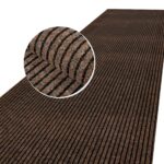 Schmutzfangmatte Teppich Meterware Fußmatte Sauberlaufmatte  Flur Läufer Braun Breite 100 cm