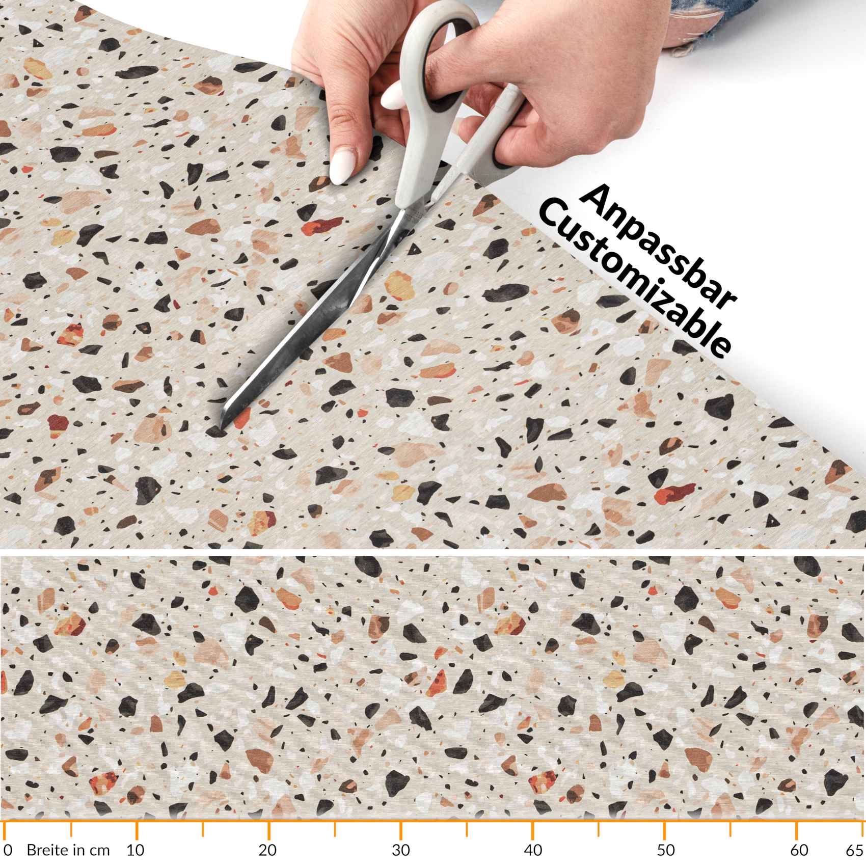 GTPSTER_20-jpg Küchenläufer Küchenteppich Granitoptik waschbar Läufer Küche Teppich Läufer – 100x65cm