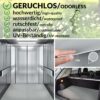 Gummimatte Gummiläufer Feinriefen Grau 3mm 100cm Breit auf TPE, Geruchslos – Bodenbelag, Bodenmatte – 100x100cm
