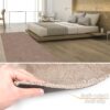 NVSWI-092_30-jpg Teppich Wohnzimmer Kurzflor Getuftet Teppichboden Sweethome 3 Farben, 360 × 100 cm, Beige – Ansicht 2