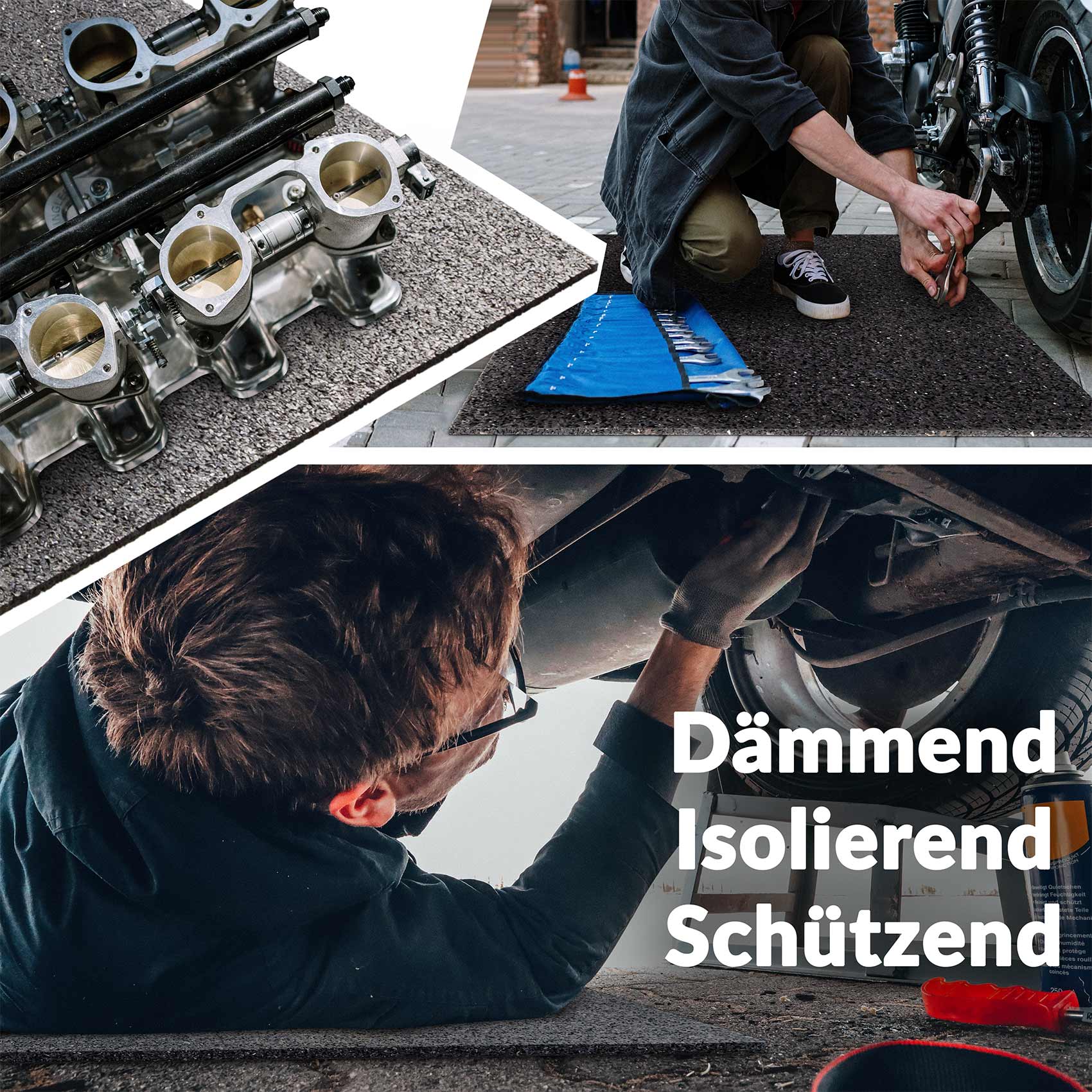 Gummigranulatmatte Baumatten Antivibrationsmatte 10/15mm – 600 x 400 x 10mm